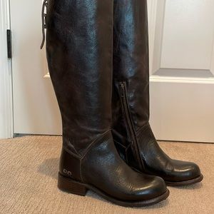 Bed Stu Tall Dark Brown Leather Size 6 Boots